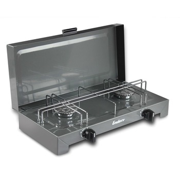 Aragaz portabil pe gaz Enders Canberra, 4.6 kW, 2 plita x 2.3 kW, capac, otel Aragaz portabil pe gaz Enders Canberra, 4.6 kW, 2 plita x 2.3 kW, capac, otel