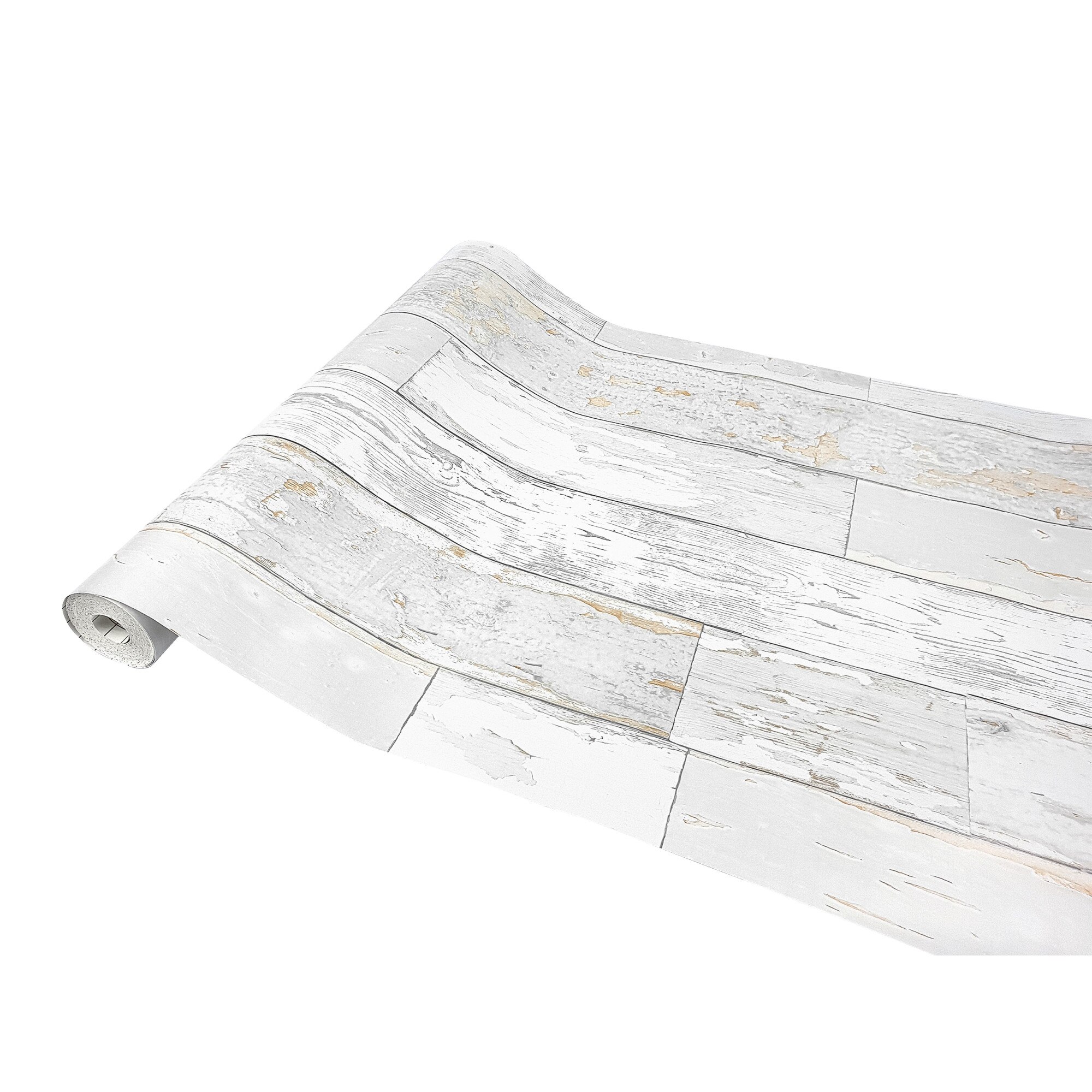 Folie decorativa autoadeziva pentru mobilier Gekkofix, Lemn cenusiu, 67.5 x 50 cm