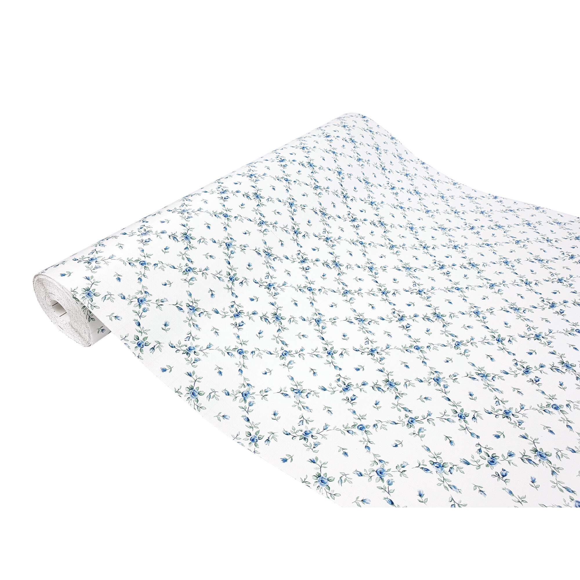 Folie PVC autoadeziva pentru mobilier Gekkofix Forgetting W43, Alb/Albastru, 67.5x50 cm