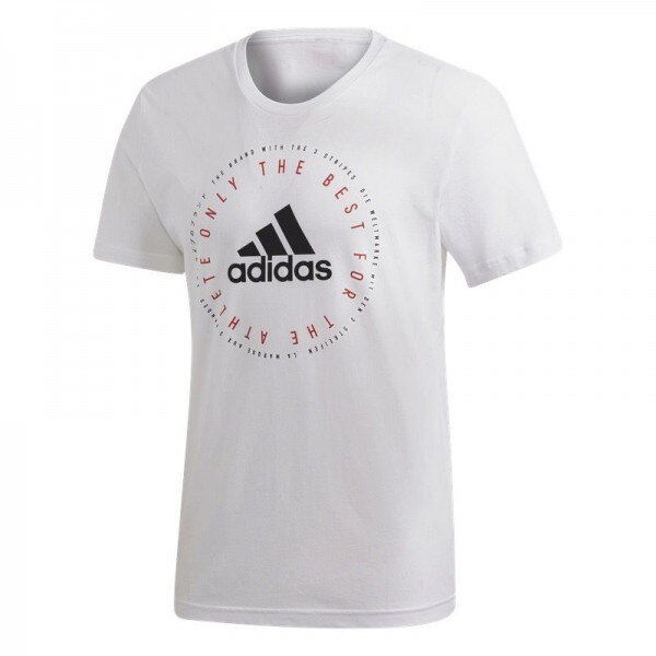 Tricou Adidas mh emblem t, M EU, Alb