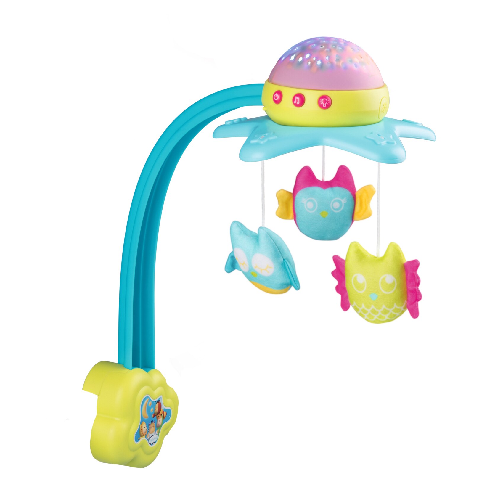 Carusel 2 in 1 Smoby Cotoons - Stea muzicala cu proiectie