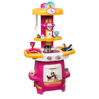 Bucatarie copii Smoby - Masha and the Bear, 22 accesorii Bucatarie copii Smoby - Masha and the Bear, 22 accesorii