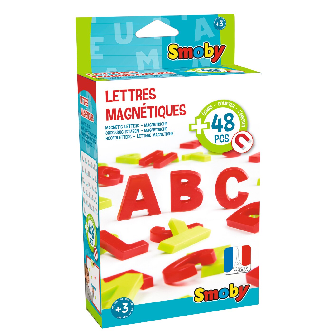 Set litere magnetice Smoby, 48 piese