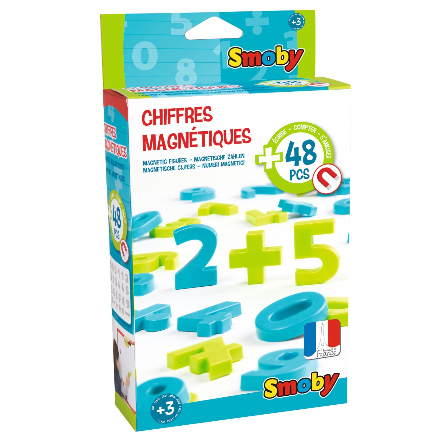 Set cifre magnetice Smoby, 48 piese