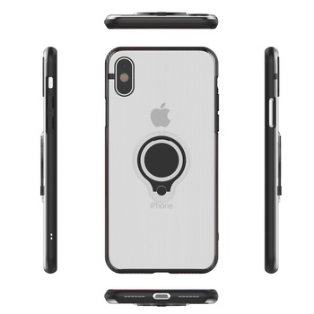 Husa Apple iPhoneX Flippy Armor Ring cu Inel magnetic Transparent Husa Apple iPhoneX Flippy Armor Ring cu Inel magnetic Transparent