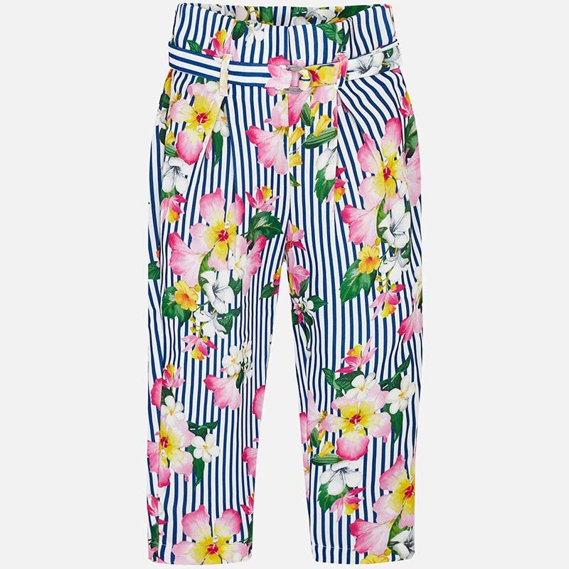 Pantaloni lungi flori fetita, Mayoral, multicolor, Mutlicolor