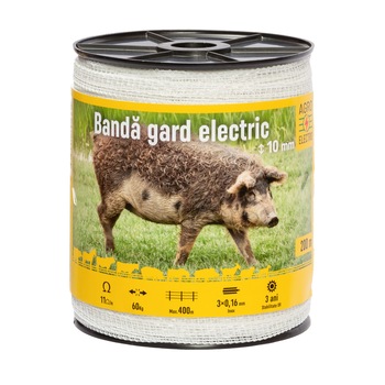 Banda gard electric - 10 mm - 200 m - 60 kg - 11 Ω/m Banda gard electric - 10 mm - 200 m - 60 kg - 11 Ω/m