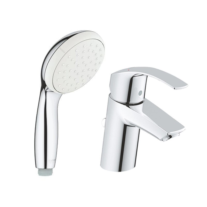Pachet para dus Grohe New Tempesta Mono, plus baterie lavoar Grohe Eurosmart, marimea S