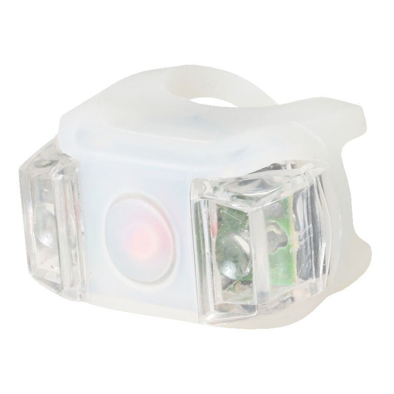 Set lampa LED, Home, silicon pentru bicicleta + baterie CR 2032, 0.4W