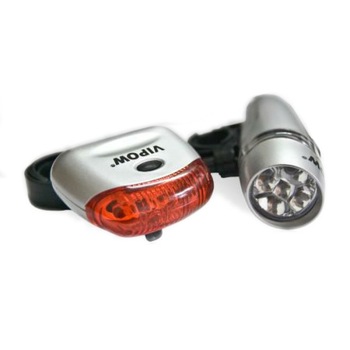 Set lumini de bicicleta JY-813A, far si stop, iluminare 50 m Set lumini de bicicleta JY-813A, far si stop, iluminare 50 m