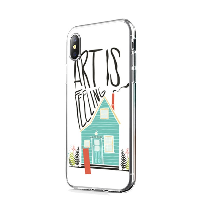 Husa Silicon Hidden Feeling pentru iPhone X