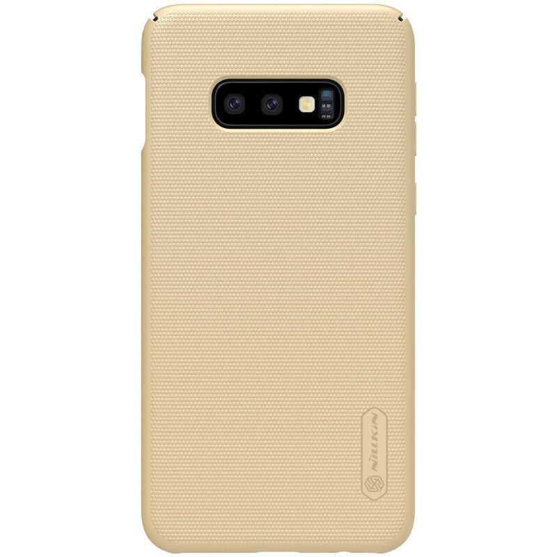 Husa de protectie spate din plastic texturat Gold, pentru Samsung Galaxy S10e -Nillkin Frosted Shield
