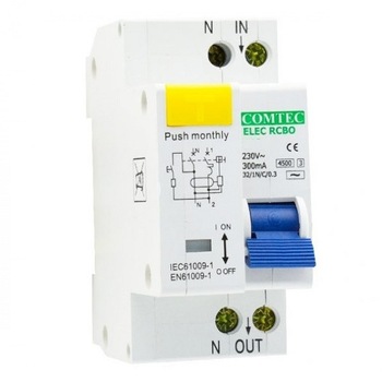 Siguranta automata diferentiala 20A/1N/0.03 - Comtec MF0001-18104 Siguranta automata diferentiala 20A/1N/0.03 - Comtec MF0001-18104