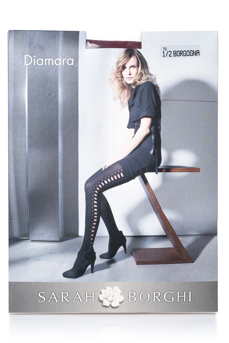 Dres cu model pe lateral, Sarah Borghi, Diamara, Bordo