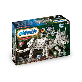 Set de constructie Eitech Dinozaur Triceratops, 250 de piese, 29 x 8 x 18 cm, MGC Set de constructie Eitech Dinozaur Triceratops, 250 de piese, 29 x 8 x 18 cm, MGC