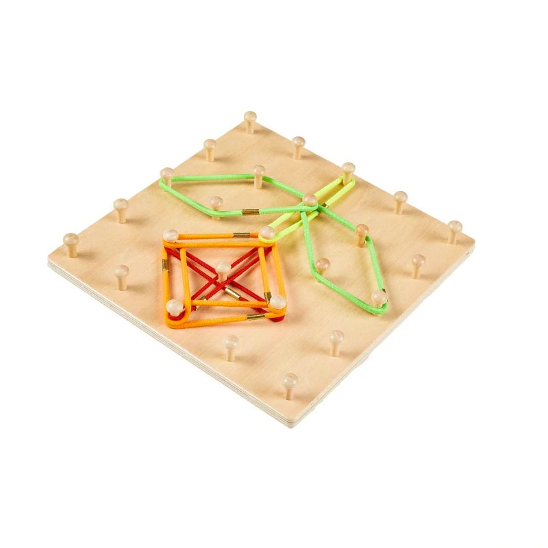 Joc lemn Montessori Geoboard