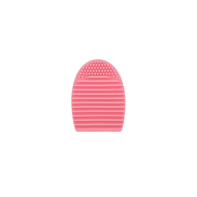 Accesoriu curatare pensule machiaj Pinky Brush Cleaning Egg, roz, material silicon