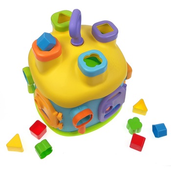 Casuta de construit Double Fun cu forme geometrice colorate, 209-3395021 Casuta de construit Double Fun cu forme geometrice colorate, 209-3395021