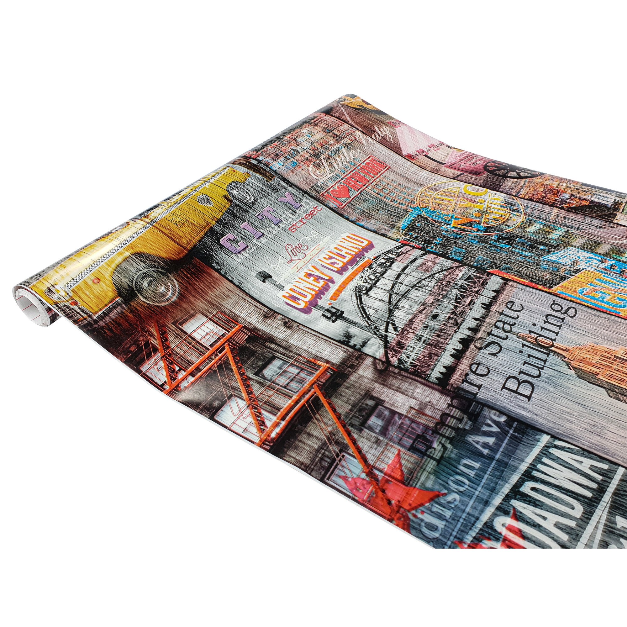 Folie decorativa autoadeziva pentru mobilier, D-c-Fix, Multicolor, 45 cm x 200 cm