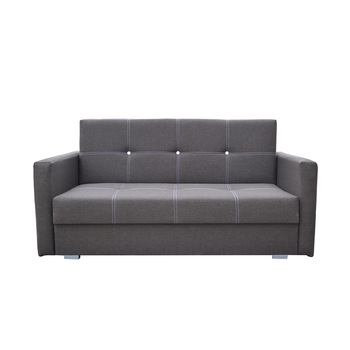 Canapea extensibila TONIMOB ELMA, Burete O lada depozitare, Gri antracit, 163x103 Canapea extensibila TONIMOB ELMA, Burete O lada depozitare, Gri antracit, 163x103
