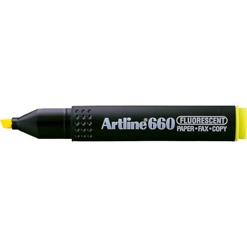 Textmarker ARTLINE 660, varf tesit 1.0-4.0mm - galben fluorescent Textmarker ARTLINE 660, varf tesit 1.0-4.0mm - galben fluorescent