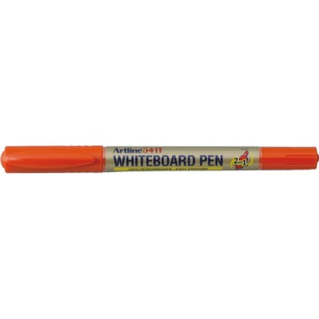 Marker pentru tabla de scris ARTLINE 541T, doua capete - varfuri rotunde 0.4mm/1.0mm - portocaliu Marker pentru tabla de scris ARTLINE 541T, doua capete - varfuri rotunde 0.4mm/1.0mm - portocaliu