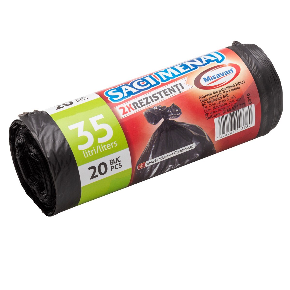 Saci menajeri extra, Misavan, negri, 35L, 20 buc