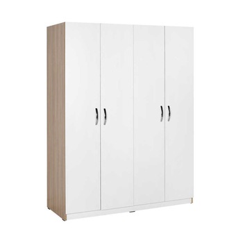 Sifonier 4 Usi, Adore Bodrum, Stejar-Alb, 140x53x182 cm Sifonier 4 Usi, Adore Bodrum, Stejar-Alb, 140x53x182 cm