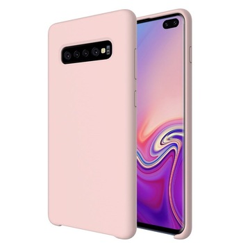 Husa Samsung S10 Plus Silicone Case Pink Husa Samsung S10 Plus Silicone Case Pink