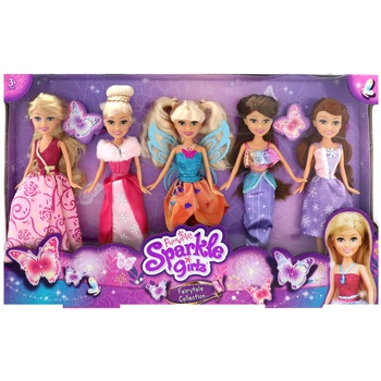 Set de 5 papusi de poveste Sparkle Girlz Set de 5 papusi de poveste Sparkle Girlz