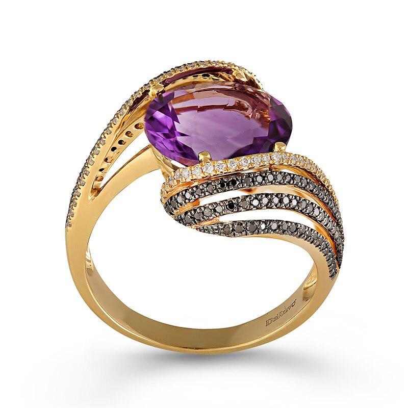 Inel Deruvo Aur 18k Diamante, Ametist, 53 R6950AM-Y