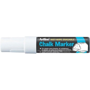 Marker cu creta ARTLINE, pentru table de scris, varf 12.0mm - alb Marker cu creta ARTLINE, pentru table de scris, varf 12.0mm - alb