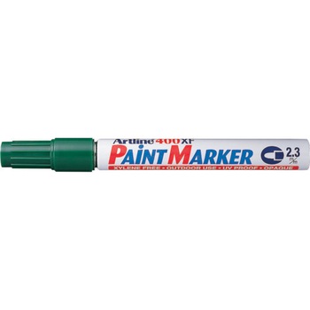 Marker cu vopsea ARTLINE 400XF, corp metalic, varf rotund 2.3mm - verde Marker cu vopsea ARTLINE 400XF, corp metalic, varf rotund 2.3mm - verde