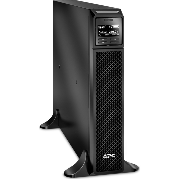 UPC APC SRT3000XLI Smart-UPS On-Line Tower, 3000VA/2700W, 8 prize IEC C13, 2 IEC Jumpers, 2 контакта C19