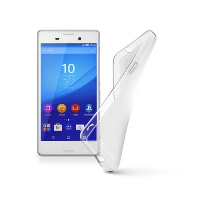 Калъф за телефон Cellular Line Shape, за Sony Xperia M4 aqua, прозрачен