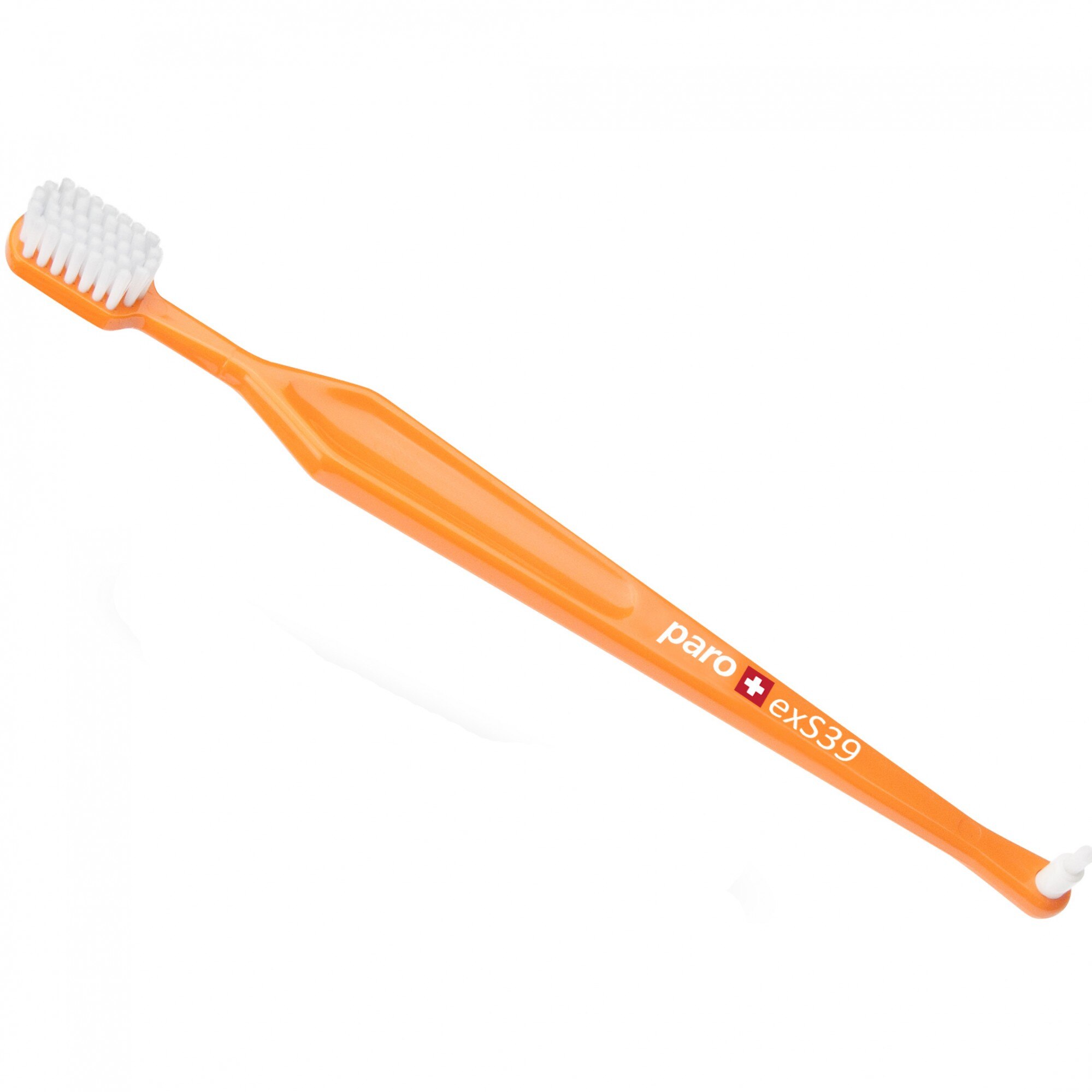 Periuta de dinti Paro exS39, Ultra Soft, cu cap pentru curatare interdentara, Portocaliu