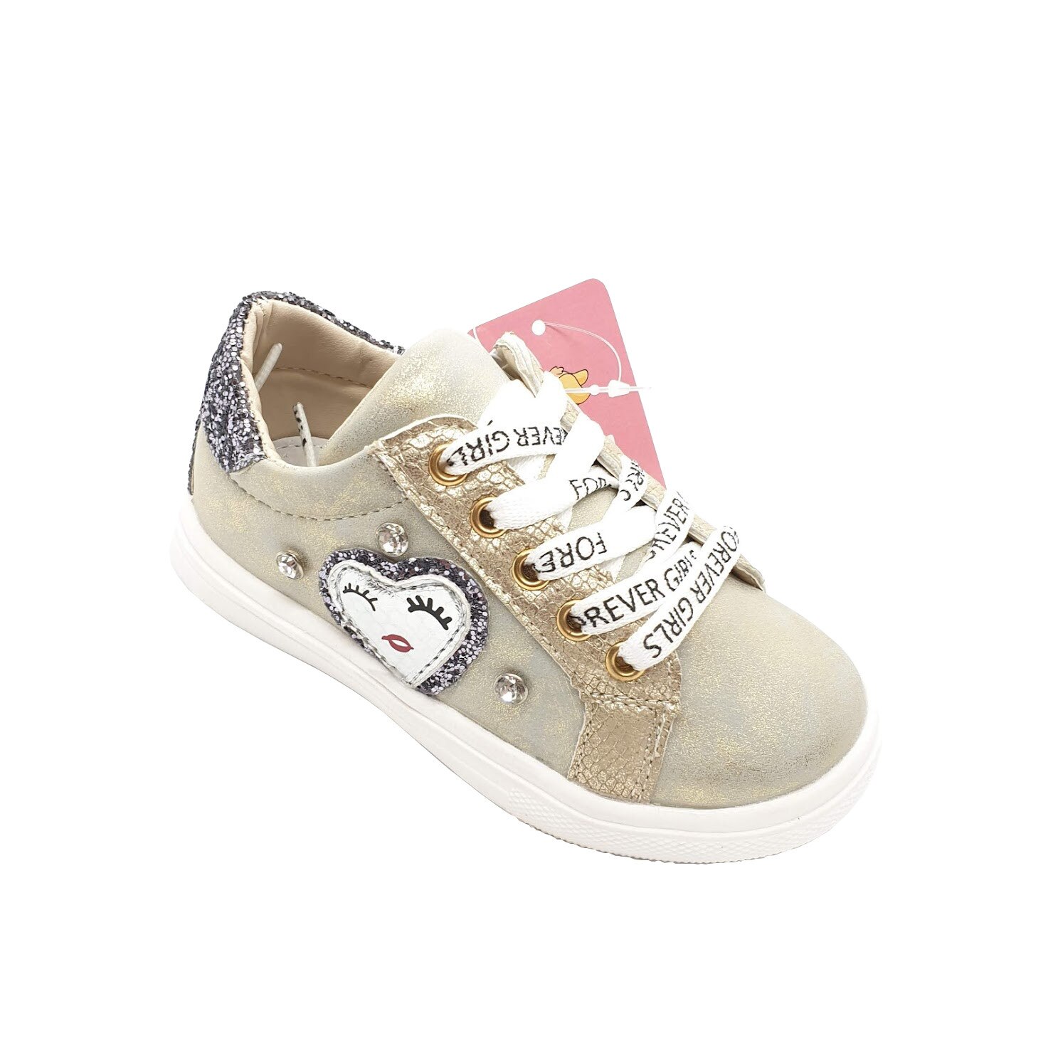 Pantofi fete Forever Girls, Auriu
