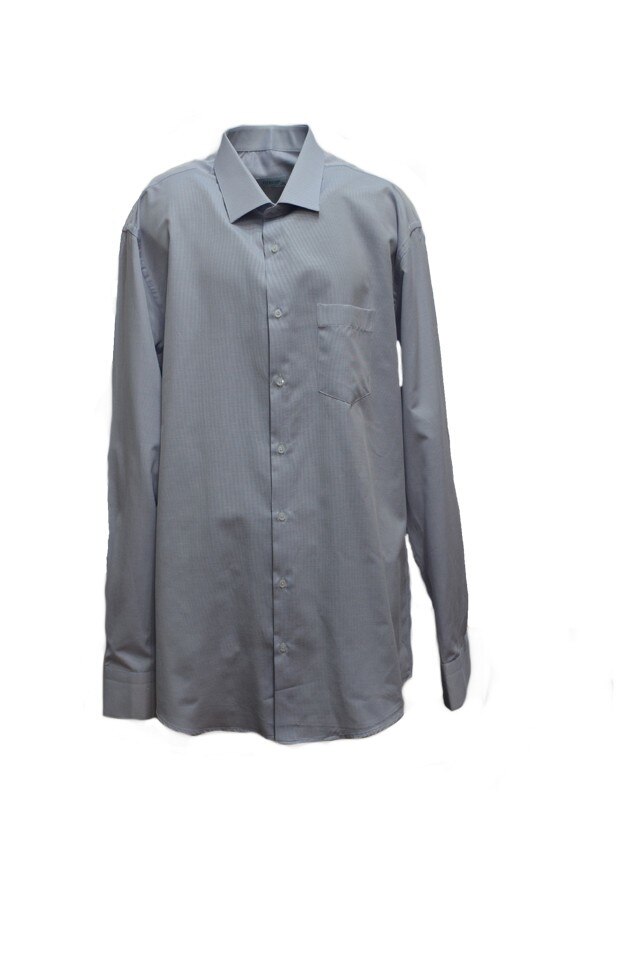 Camasa barbateasca casual, model simplu, D&J Exclusive, Albastru deschis
