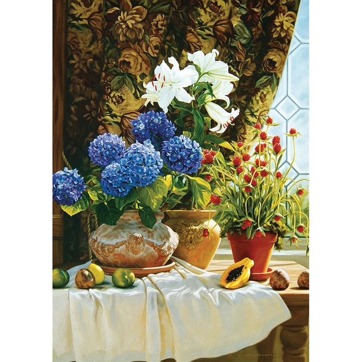 Művészeti kirakó - Hortenziák, 1500 darabos (Art-Puzzle-4623)