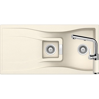 Kit chiuveta Schock Waterfall D-150 1000 x 500 mm si baterie Schock SC-540 cu Dus Extractibil Magnolia Cristadur Kit chiuveta Schock Waterfall D-150 1000 x 500 mm si baterie Schock SC-540 cu Dus Extractibil Magnolia Cristadur