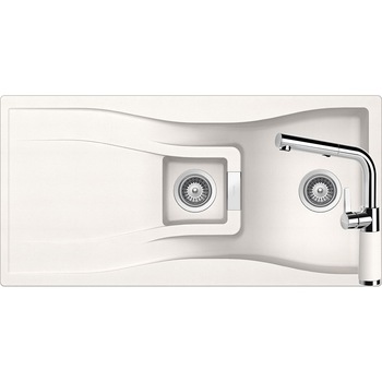 Kit chiuveta Schock Waterfall D-150 1000 x 500 mm si baterie Schock SC-540 cu Dus Extractibil Polaris Cristadur Kit chiuveta Schock Waterfall D-150 1000 x 500 mm si baterie Schock SC-540 cu Dus Extractibil Polaris Cristadur