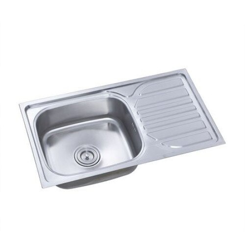 Chiuveta inox pentru blat 43.5x76 cm anticalcar cu preaplin FREDDO ERT-SN 9002,disponibil stanga