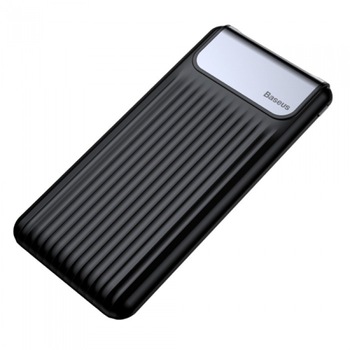 Baterie Externa Baseus, Thin Digital, 10000 mAh, 2 x USB + USB-C, Negru Baterie Externa Baseus, Thin Digital, 10000 mAh, 2 x USB + USB-C, Negru