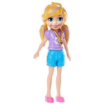 Figurina Polly in pantaloni scurti Polly Pocket Figurina Polly in pantaloni scurti Polly Pocket