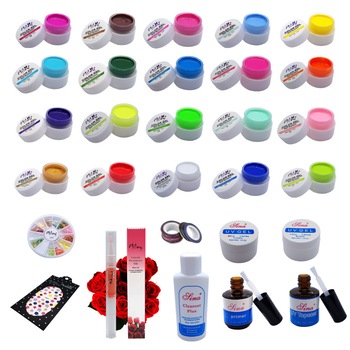 Kit unghii gel UV Nail Art cu 20 geluri color, decoratiuni unghii si ulei pentru cuticule Kit unghii gel UV Nail Art cu 20 geluri color, decoratiuni unghii si ulei pentru cuticule