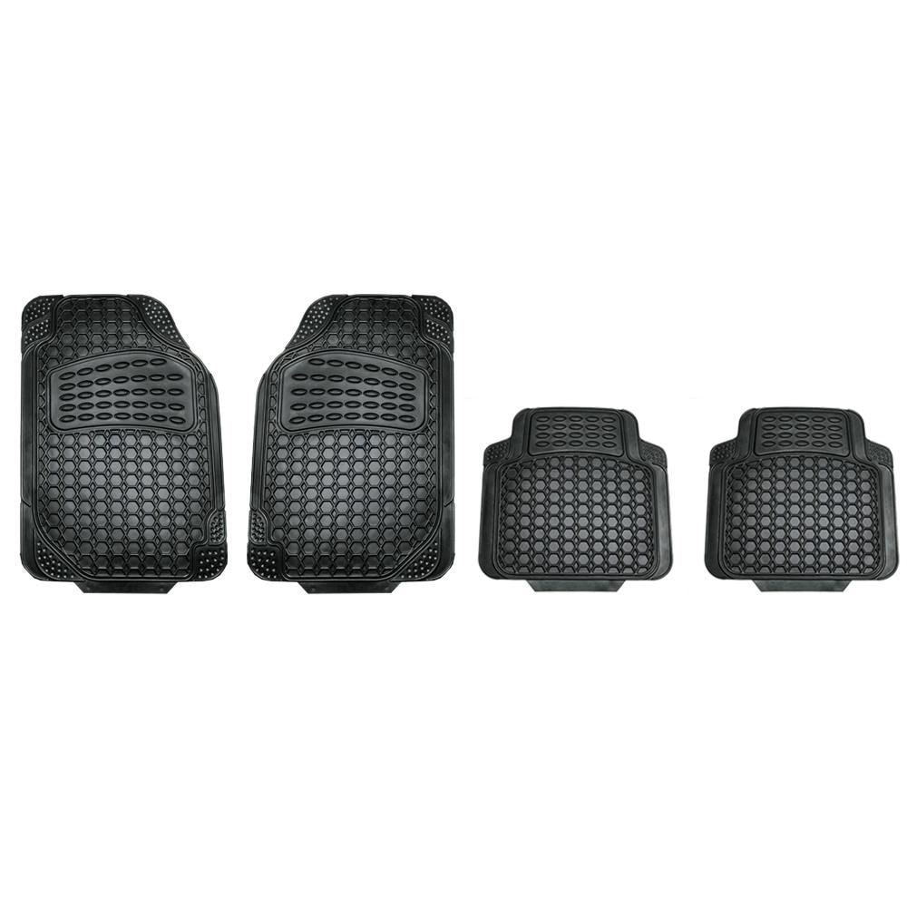 Set 4 bucati covorase universale culoare neagra, ALCA