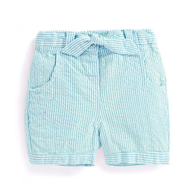 Pantaloni Scurti Pretty Seersucker Turcoaz Jojo Maman Bebe, Turcoaz