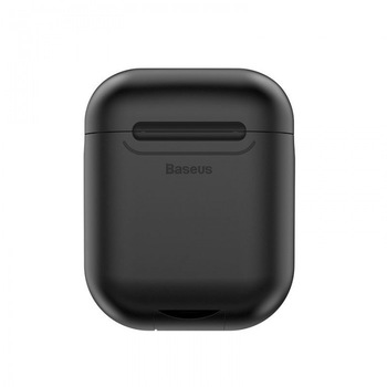 Husa de protectie Baseus, Functie Incarcare Wireless, Apple AirPods, Negru Husa de protectie Baseus, Functie Incarcare Wireless, Apple AirPods, Negru