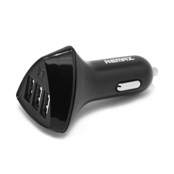 Incarcator Auto Universal Remax Alien, Cu 3 x USB, Negru