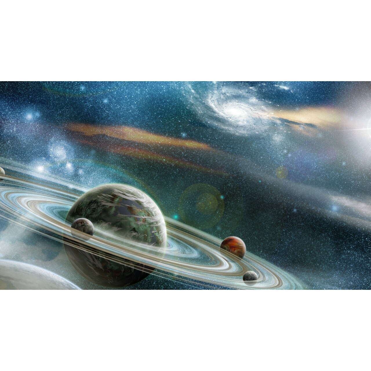 Tablou canvas Galaxia albastra (105 x 70 cm)